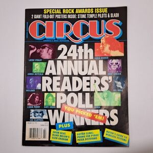 Circus Magazine Feb 1994 Alice Chains STP  Metallica Nirvana Cobain Guns Slash